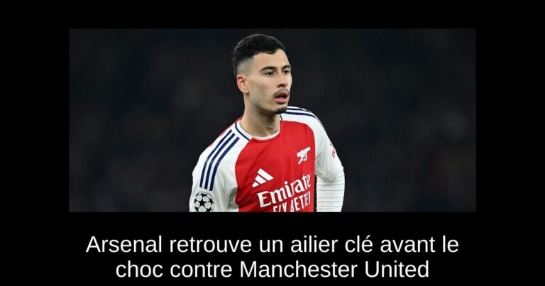 Arsenal retrouve un ailier clé avant le choc contre Manchester United