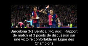 Barcelona 3-1 Benfica (4-1 agg): Rapport de match et 3 points de discussion sur une victoire confortable en Ligue des Champions