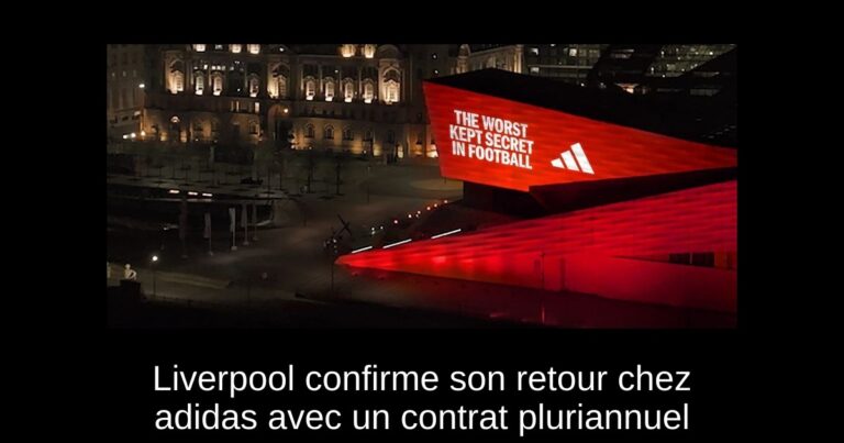 Liverpool confirme son retour chez adidas avec un contrat pluriannuel