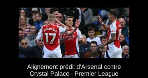 Alignement prédit d&rsquo;Arsenal contre Crystal Palace – Premier League
