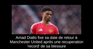 Amad Diallo fixe sa date de retour à Manchester United après une recuperation &lsquo;record&rsquo; de sa blessure