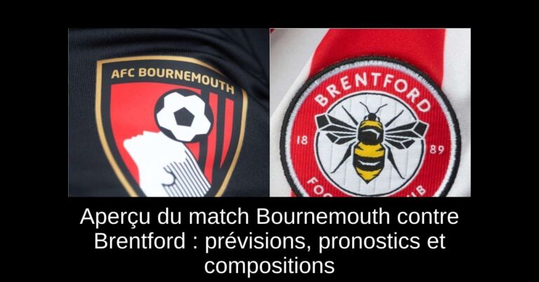 Aperçu du match Bournemouth contre Brentford : prévisions, pronostics et compositions