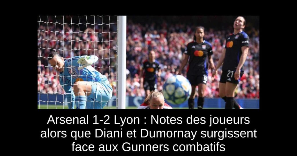 Arsenal 1-2 Lyon : Notes des joueurs alors que Diani et Dumornay surgissent face aux Gunners combatifs