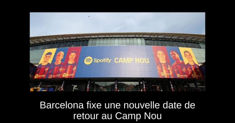 Barcelona fixe une nouvelle date de retour au Camp Nou