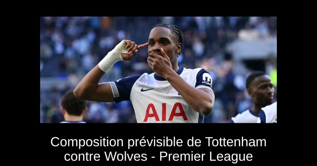 Composition prévisible de Tottenham contre Wolves - Premier League