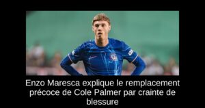 Enzo Maresca explique le remplacement précoce de Cole Palmer par crainte de blessure