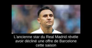 L&rsquo;ancienne star du Real Madrid révèle avoir décliné une offre de Barcelone cette saison