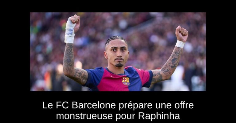 Le FC Barcelone prépare une offre monstrueuse pour Raphinha