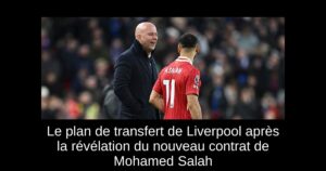 Le plan de transfert de Liverpool après la révélation du nouveau contrat de Mohamed Salah