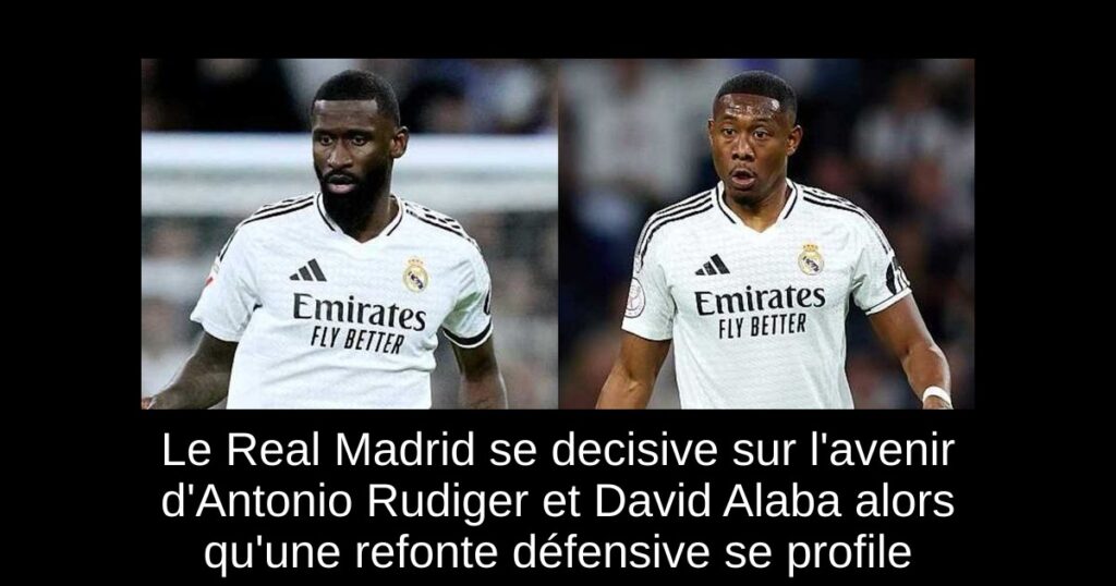 Le Real Madrid se decisive sur l'avenir d'Antonio Rudiger et David Alaba alors qu'une refonte défensive se profile