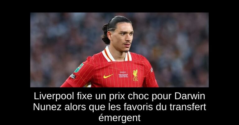 Liverpool fixe un prix choc pour Darwin Nunez alors que les favoris du transfert émergent
