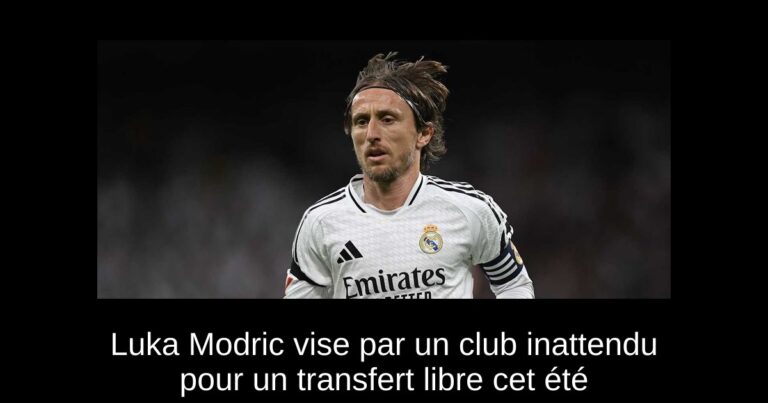 Luka Modric vise par un club inattendu pour un transfert libre cet été