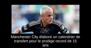 Manchester City élabore un calendrier de transfert pour le prodige record de 15 ans
