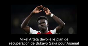 Mikel Arteta dévoile le plan de récupération de Bukayo Saka pour Arsenal