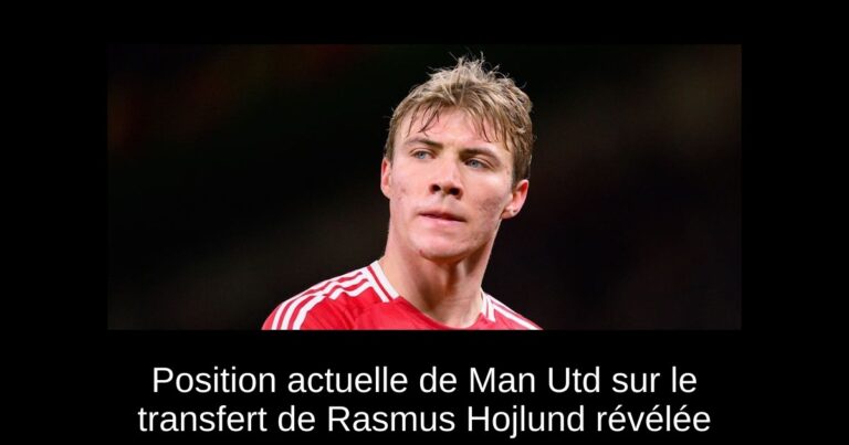Position actuelle de Man Utd sur le transfert de Rasmus Hojlund révélée