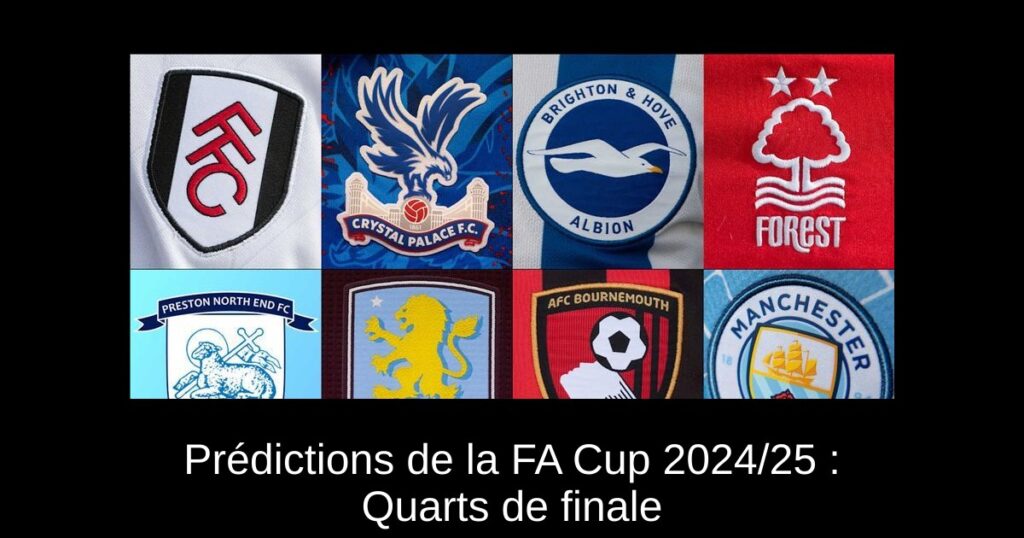 Prédictions de la FA Cup 2024/25 : Quarts de finale