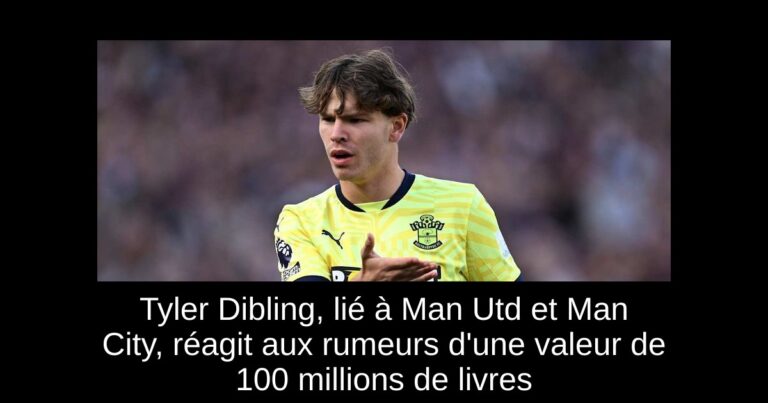 Tyler Dibling, lié à Man Utd et Man City, réagit aux rumeurs d'une valeur de 100 millions de livres