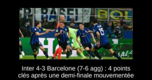 Inter 4-3 Barcelone (7-6 agg) : 4 points clés après une demi-finale mouvementée