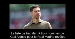 La liste de transfert à trois hommes de Xabi Alonso pour le Real Madrid révélée