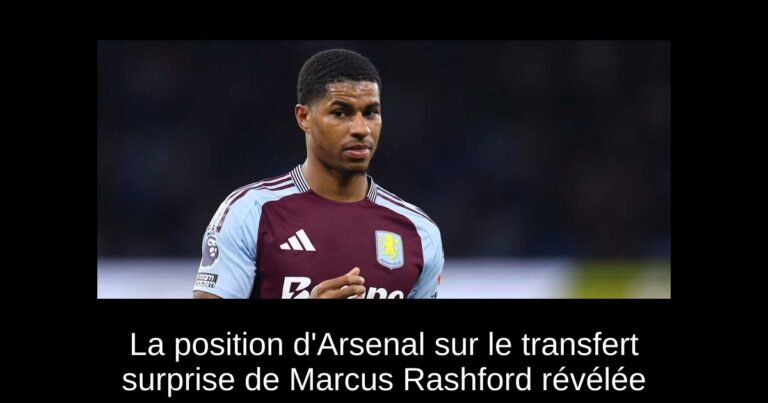 La position d'Arsenal sur le transfert surprise de Marcus Rashford révélée