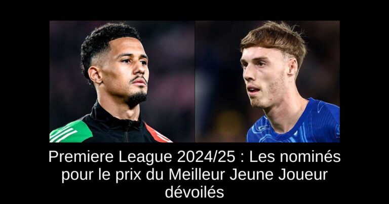 Premiere League 2024/25 : Les nominés pour le prix du Meilleur Jeune Joueur dévoilés