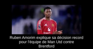 Ruben Amorim explique sa décision record pour l&rsquo;équipe de Man Utd contre Brentford