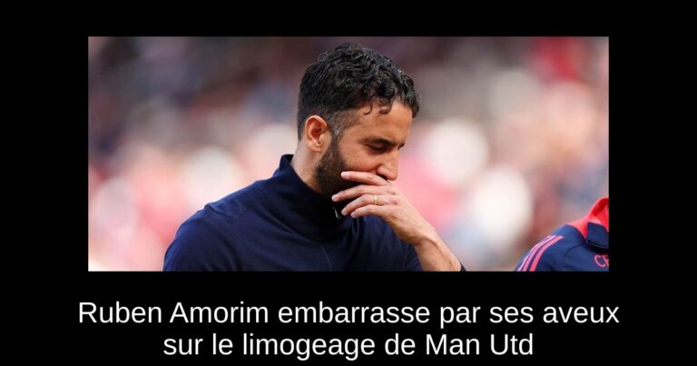 Ruben Amorim embarrasse par ses aveux sur le limogeage de Man Utd