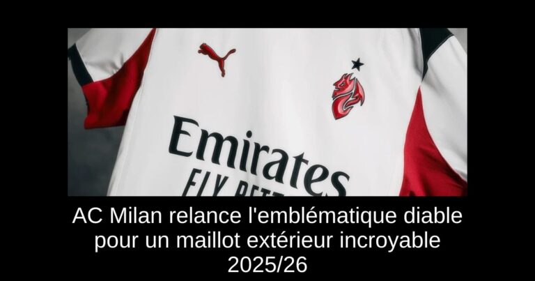 AC Milan relance l'emblématique diable pour un maillot extérieur incroyable 2025/26