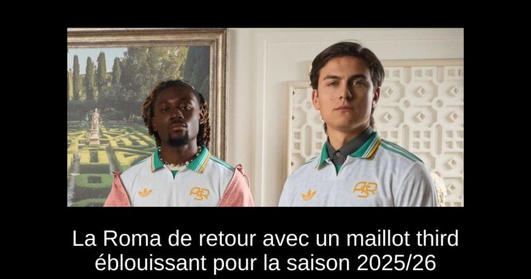 La Roma de retour avec un maillot third éblouissant pour la saison 2025/26