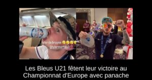 Les Bleus U21 fêtent leur victoire au Championnat d'Europe avec panache