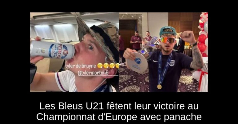 Les Bleus U21 fêtent leur victoire au Championnat d'Europe avec panache