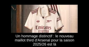 Un hommage distinctif : le nouveau maillot third d&rsquo;Arsenal pour la saison 2025/26 est là
