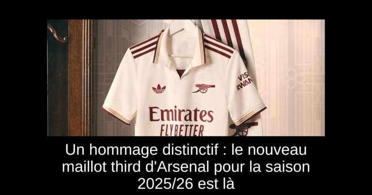 Un hommage distinctif : le nouveau maillot third d'Arsenal pour la saison 2025/26 est là
