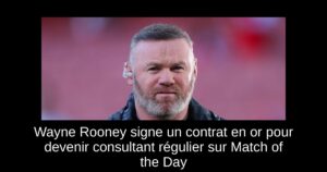 Wayne Rooney signe un contrat en or pour devenir consultant régulier sur Match of the Day