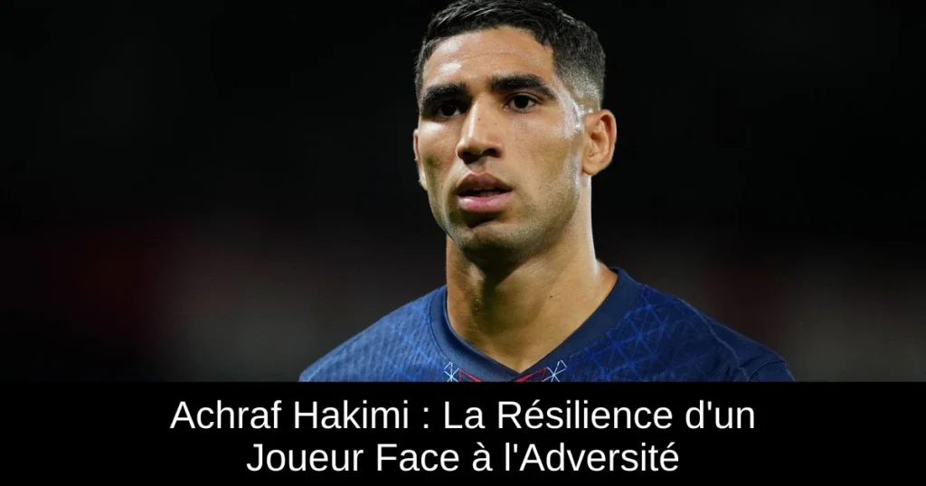 Achraf Hakimi : La Résilience d'un Joueur Face à l'Adversité