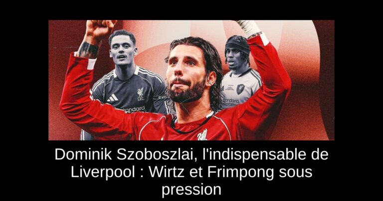 Dominik Szoboszlai, l'indispensable de Liverpool : Wirtz et Frimpong sous pression