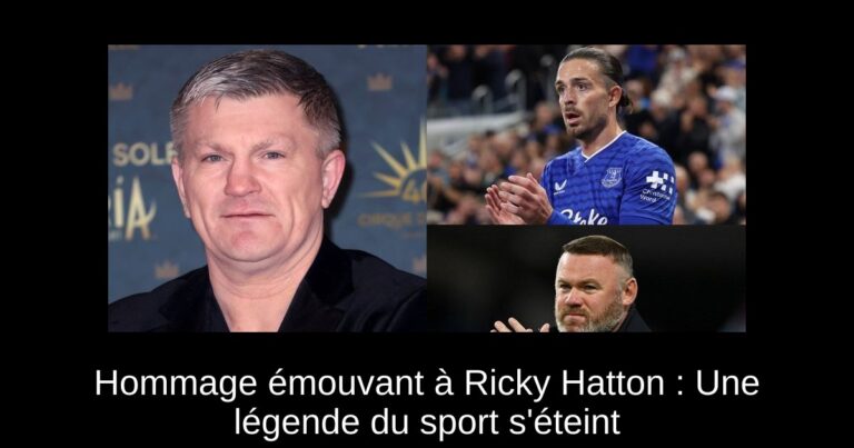 Hommage émouvant à Ricky Hatton : Une légende du sport s'éteint