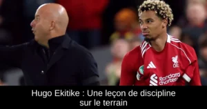 Hugo Ekitike : Une leçon de discipline sur le terrain