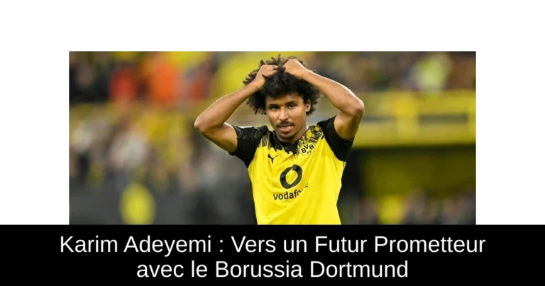 Karim Adeyemi : Vers un Futur Prometteur avec le Borussia Dortmund