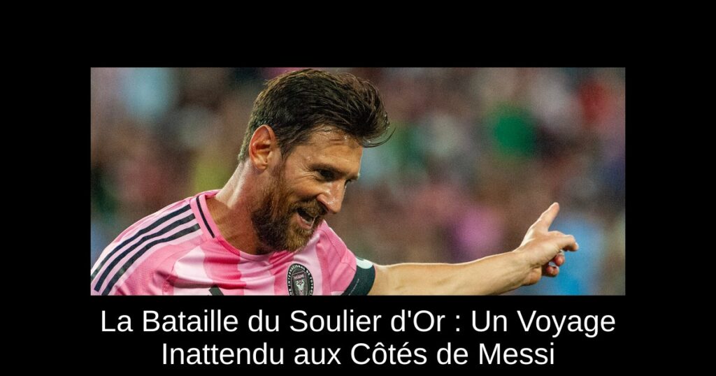 La Bataille du Soulier d'Or : Un Voyage Inattendu aux Côtés de Messi