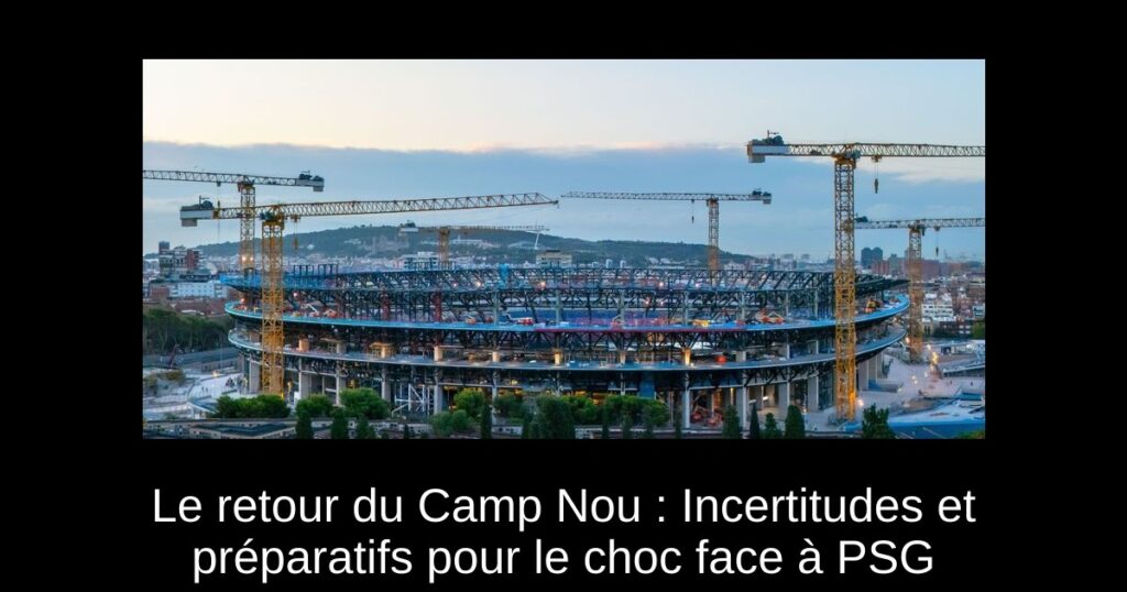 Le retour du Camp Nou : Incertitudes et préparatifs pour le choc face à PSG