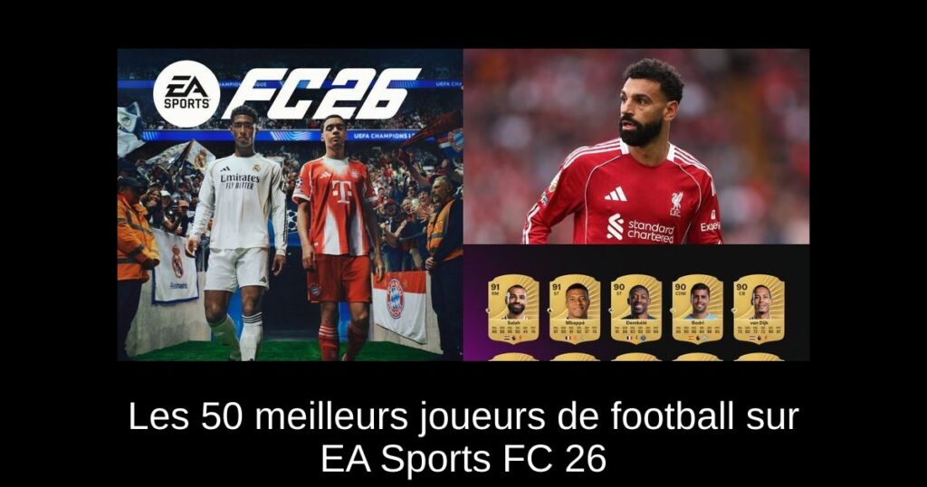 Les 50 meilleurs joueurs de football sur EA Sports FC 26