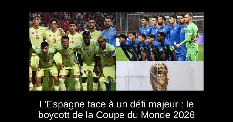 L'Espagne face à un défi majeur : le boycott de la Coupe du Monde 2026