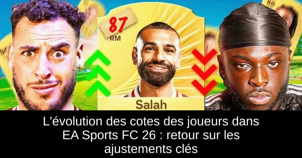 L'évolution des cotes des joueurs dans EA Sports FC 26 : retour sur les ajustements clés