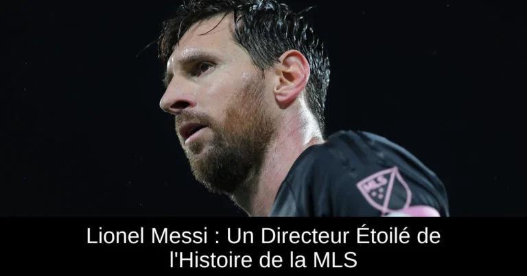 Lionel Messi : Un Directeur Étoilé de l'Histoire de la MLS