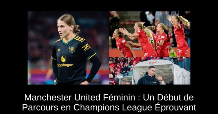 Manchester United Féminin : Un Début de Parcours en Champions League Éprouvant