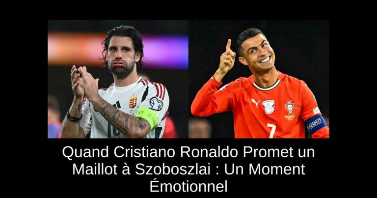 Quand Cristiano Ronaldo Promet un Maillot à Szoboszlai : Un Moment Émotionnel