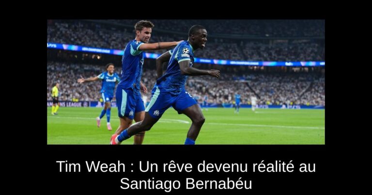 Tim Weah : Un rêve devenu réalité au Santiago Bernabéu