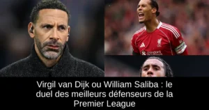 Virgil van Dijk ou William Saliba : le duel des meilleurs défenseurs de la Premier League