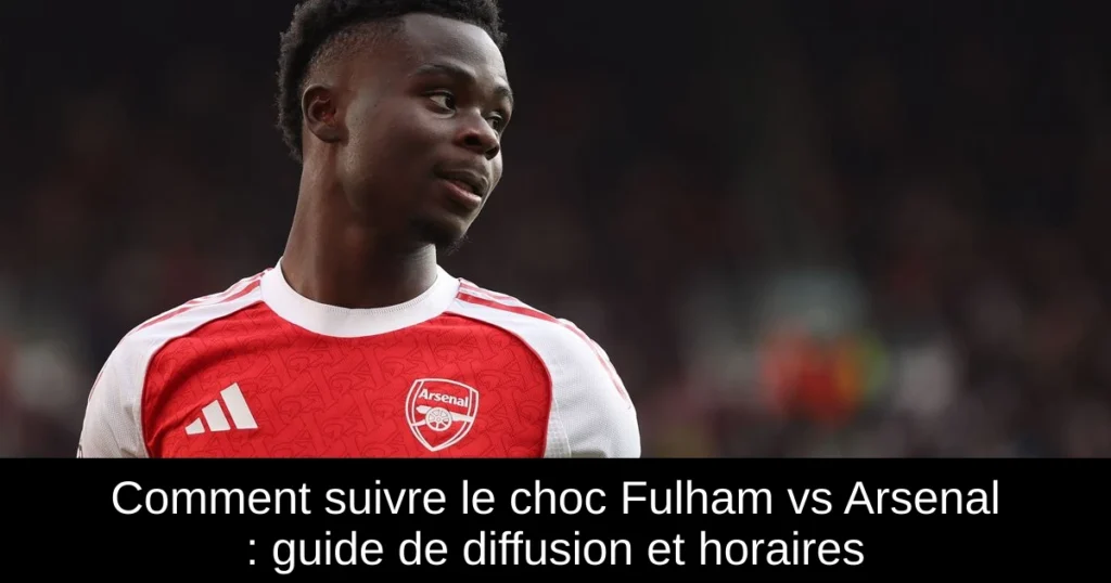 Comment suivre le choc Fulham vs Arsenal : guide de diffusion et horaires
